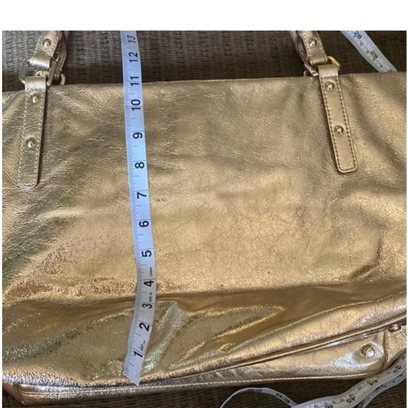 Kate Spade Vintage Y2K Kate Spade Luxurious Gold Tote with Textured Metallic - Picture 3 of 13